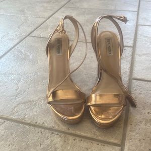 Steve Madden Gold 4in Heels